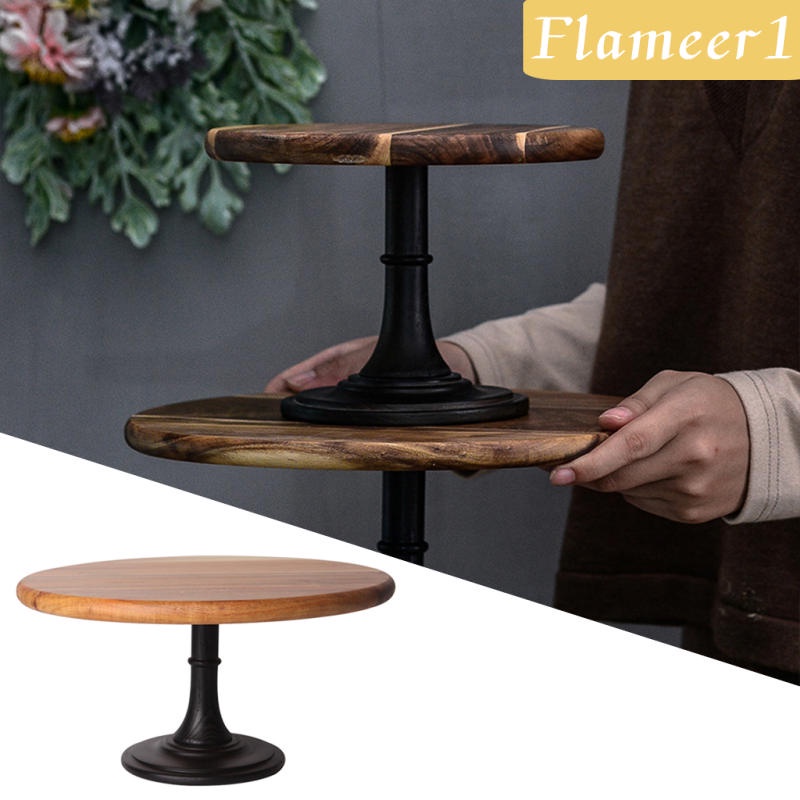 Giá Đỡ Bánh Kem / Món Tráng Miệng Hình Tròn Bằng Gỗ Dùng Trang Trí Tiệc Cưới / Sinh Nhật 1