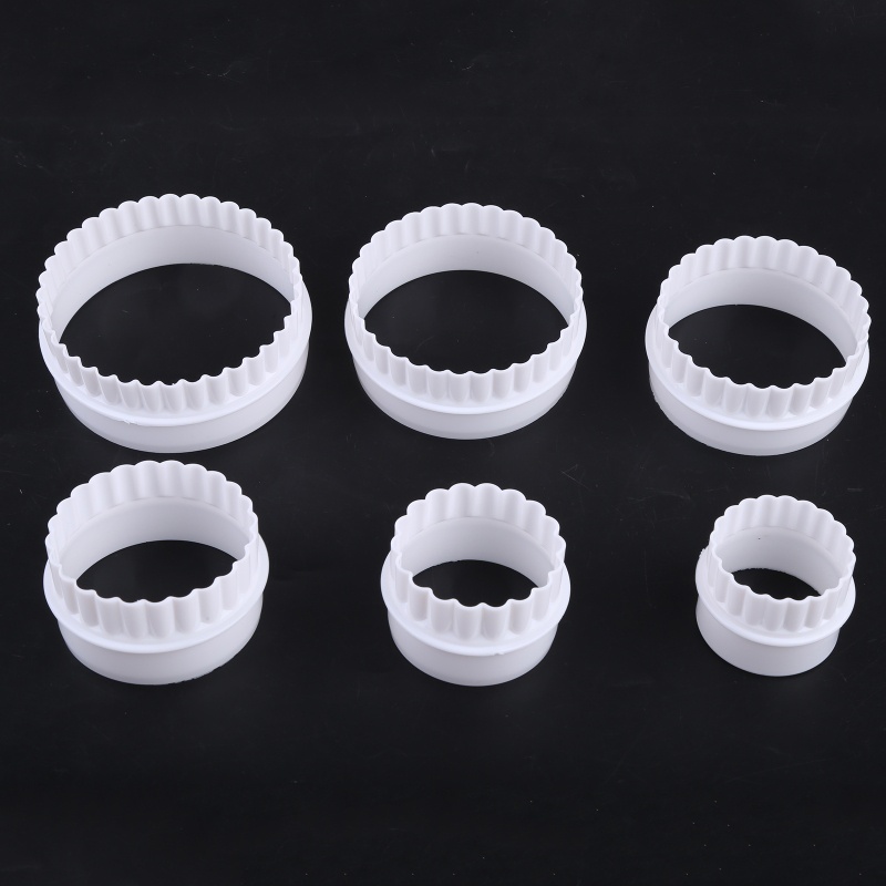 Bộ 6 Khuôn Cắt Bánh Quy Hình Tròn Nhiều Kích Cỡ Dễ Vệ Sinh