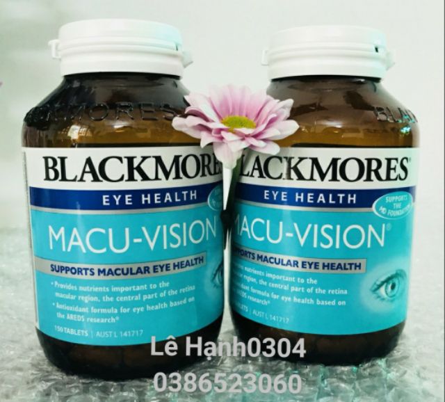 Blackmores Macu- Vision Bổ mắt 125/150 viên úc