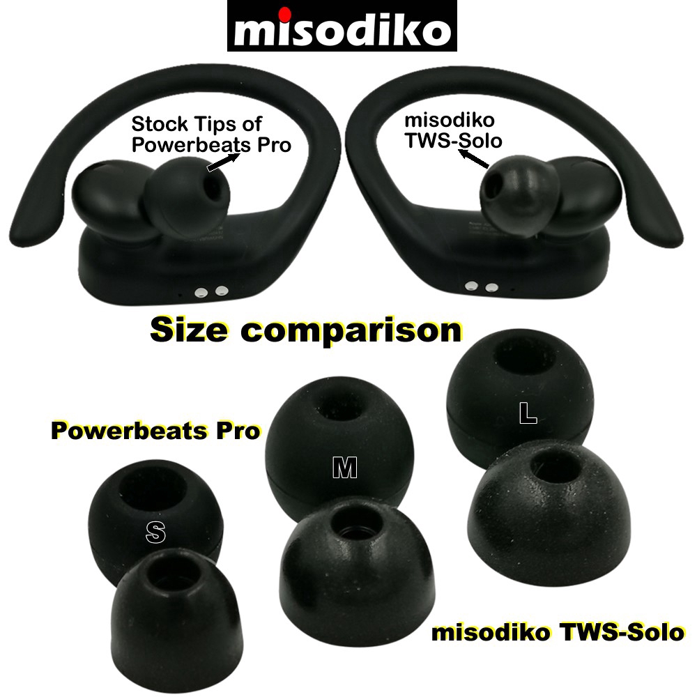 Set 3 Cặp Nút Bọc Tai Nghe Bluetooth Misodko Tws-Solo Cho Powerbeats Pro / Sony Wf-1000Xm3, Wf-Sp700N, Wf-1000X / Usax Ngdo 2 F5