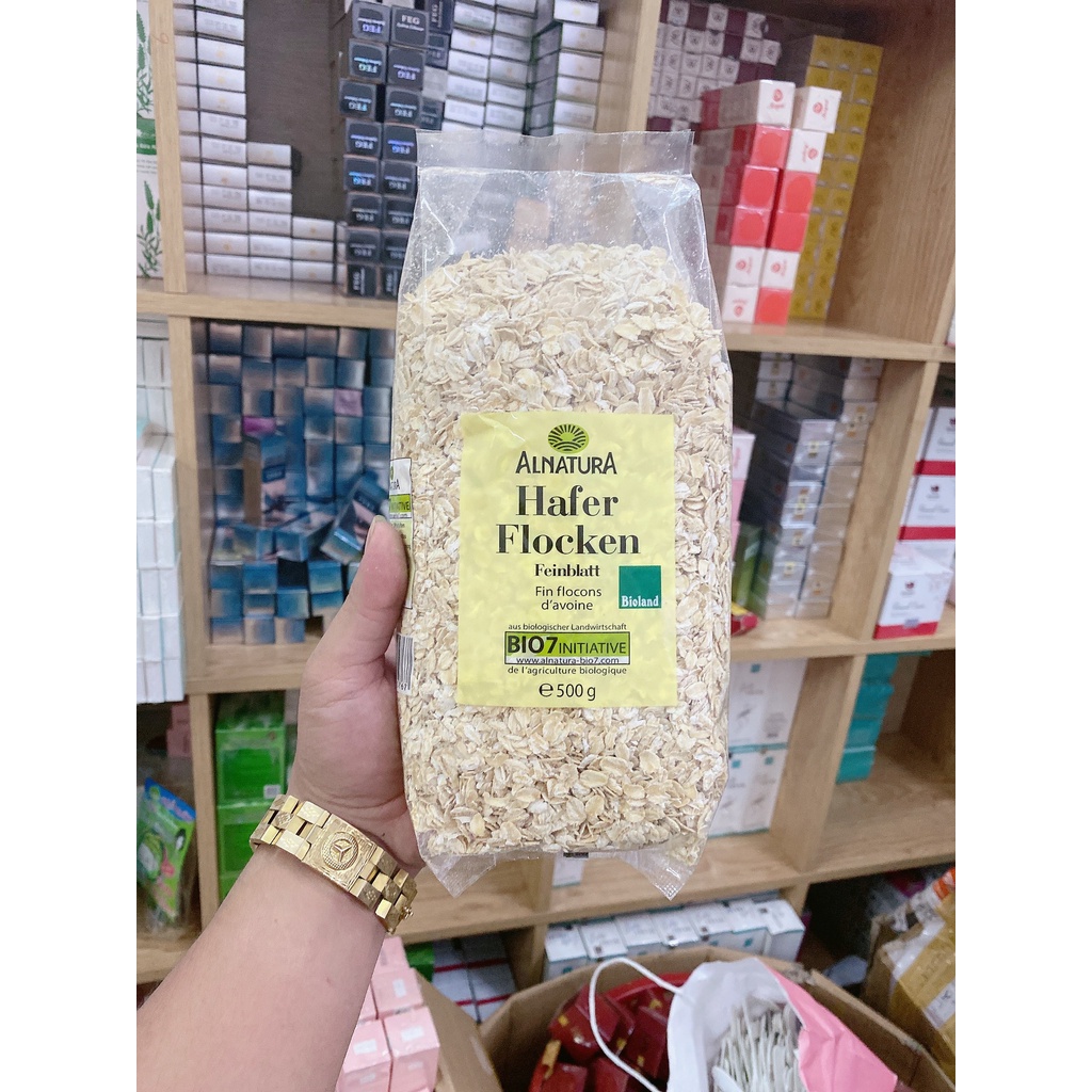 yến mạch hafer flocken bịch 500gr ăn kiêng hiệu quả