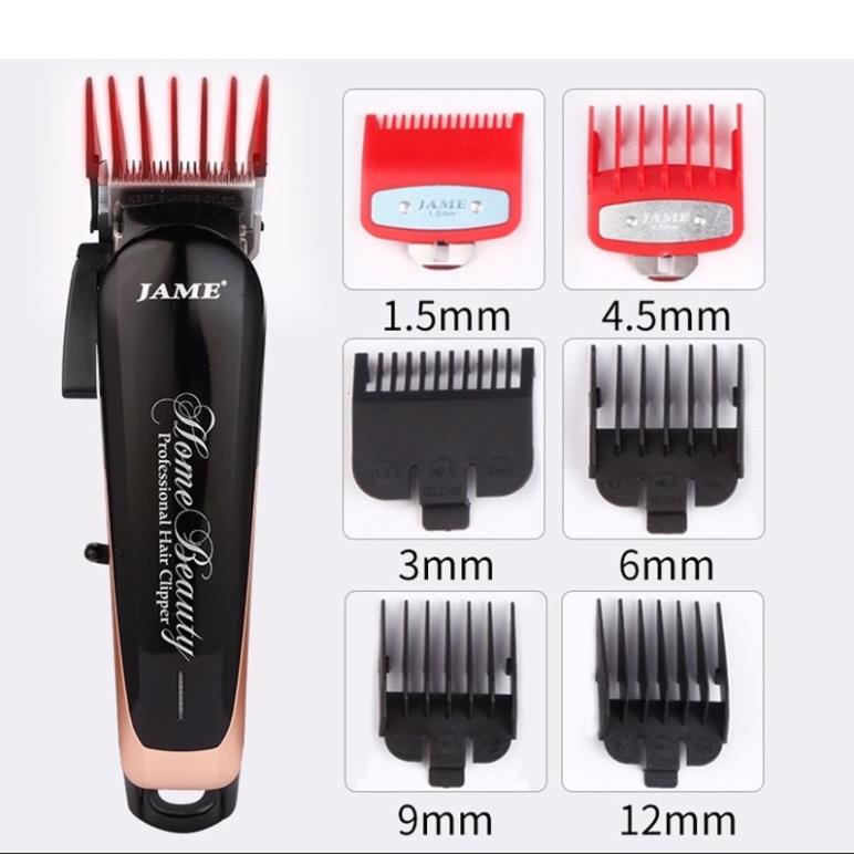 Tông Đơ Cắt Tóc Chuyên Nghiệp Jame 1070 Lưỡi Kép Sắc Bén 10W Tặng Cữ 1,5 & 4,5mm