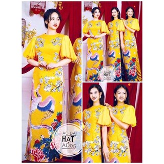 Bigsize Áo dài hạt AD05