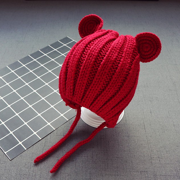 Mũ len bịt tai cho trẻ em thời trang thu đông phiên bản Hàn Quốc