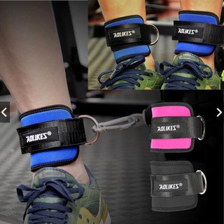Quấn cổ chân hỗ trợ đá tạ, tập mông aolikes ann gym store đen/ xanh/ hồng