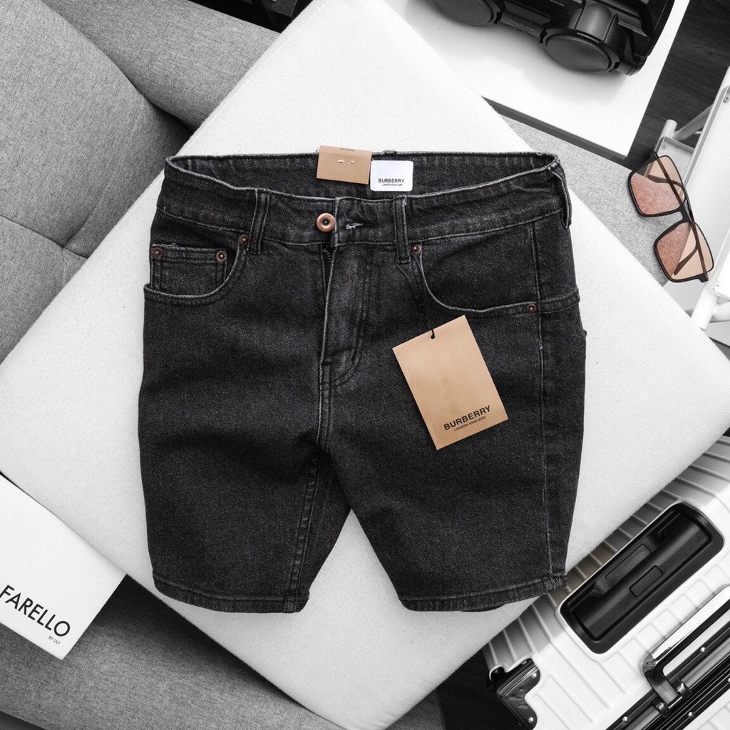 Quần short jean nam cao cấp short jean nam dày đẹp phối thêu,in chất lượng đẹp như hình