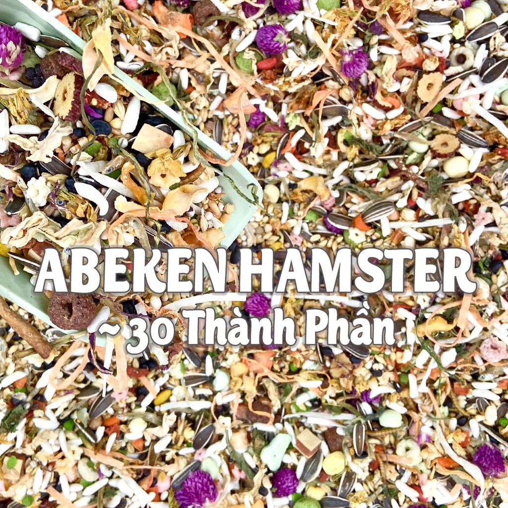 Thức ăn ABEKEN SIÊU NGON ~30 thành phần dành cho Hamster