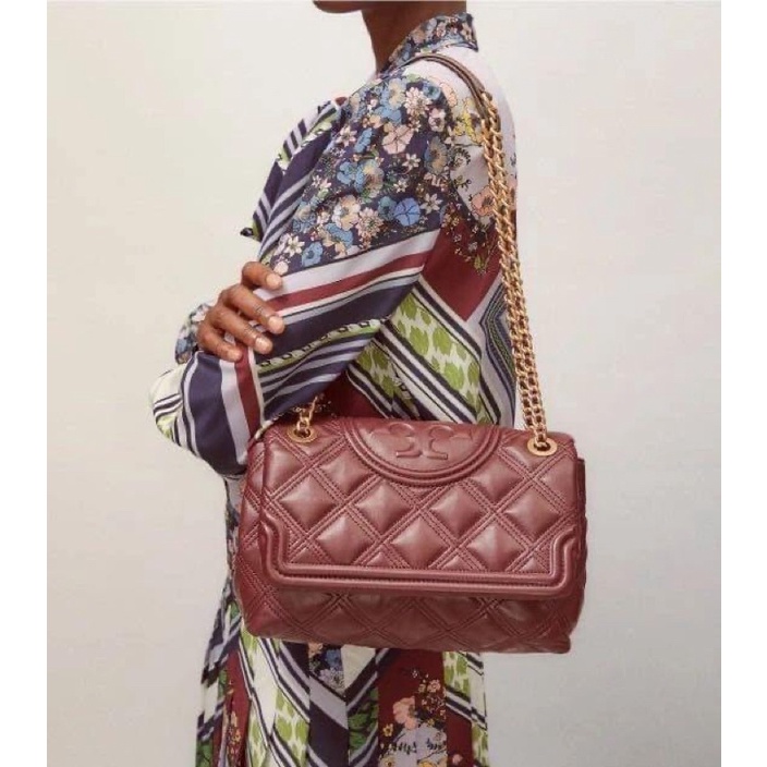 ♥️🌺TORY BURCH WOMEN’S SOFT FLEMING CONVERTIBLE SHOULDER BAG 27cm