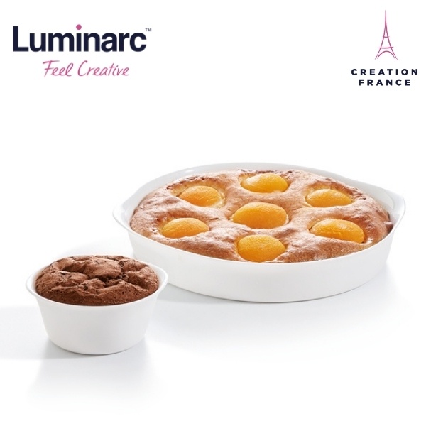 Khay Nướng Thuỷ Tinh Luminarc Smart Cuisine Tròn 28cm- LUKHN3165
