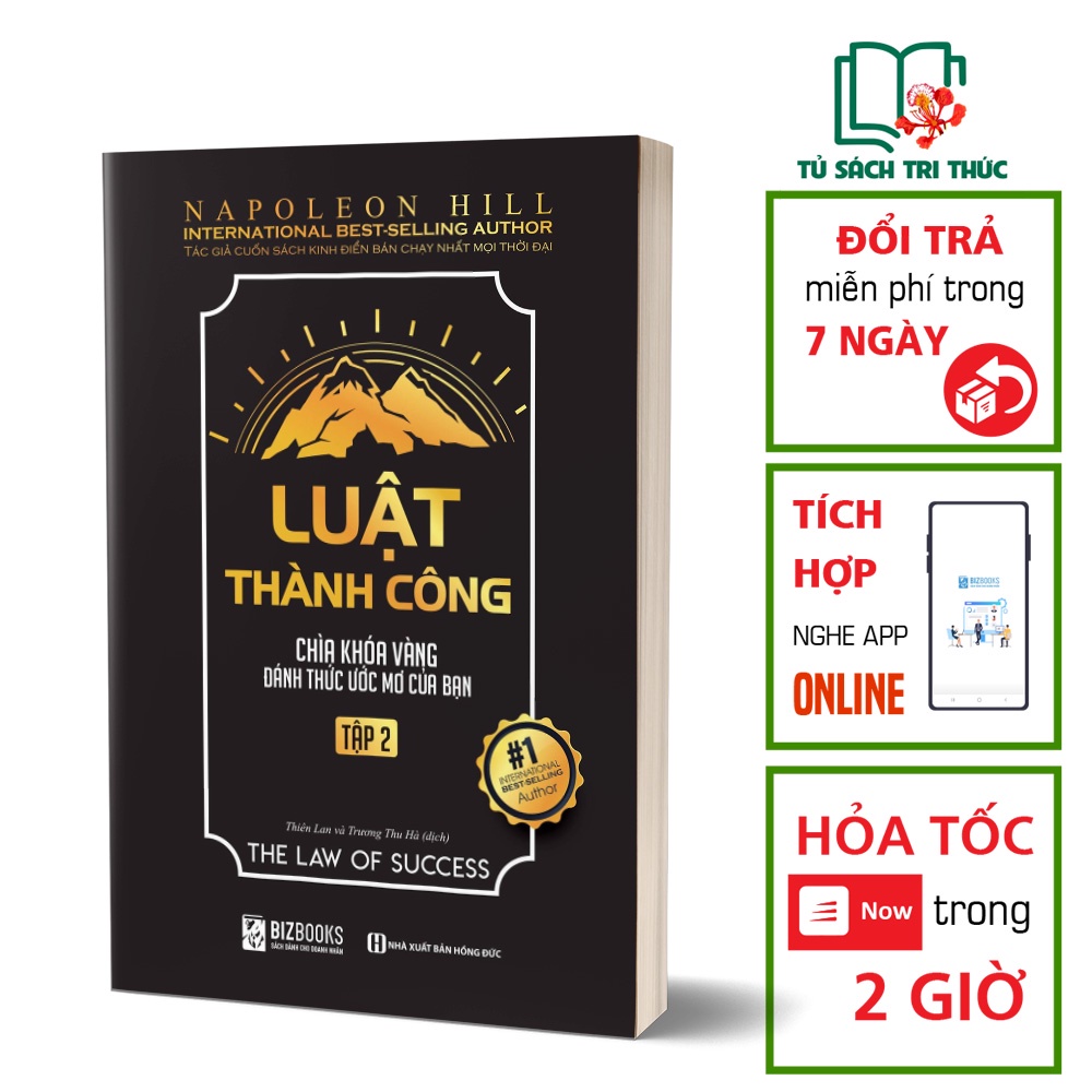 Sách Kỹ Năng Đọc Kèm Apps - Luật Thành Công: Chìa Khóa Vàng Đánh Thức Ước Mơ Của Bạn Tập 2 – BIZBOOKS