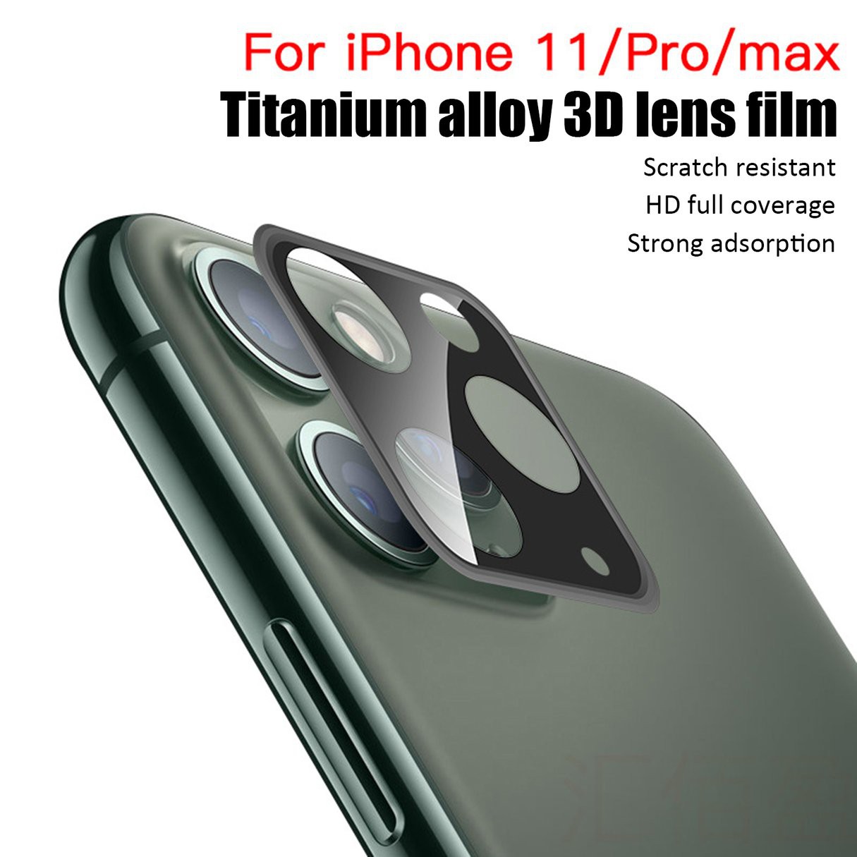 Toàn Bộ Ốp Điện Thoại Mặt Kính Cường Lực Viền Titan Cho Iphone 11 Pro Max