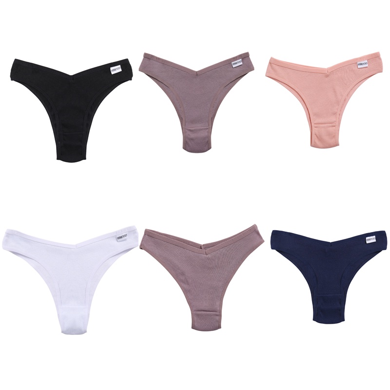 Cute Byte Quần Lót Cotton Mềm Mại Lưng Chữ V Gợi Cảm Dễ Thương Cho Nữ Size M-XL
