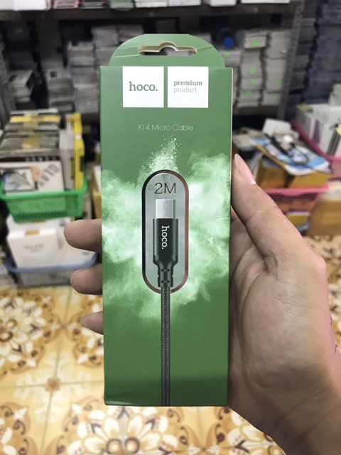 Dây cáp sạc hoco X14 chân micro bảo hành 1 tháng