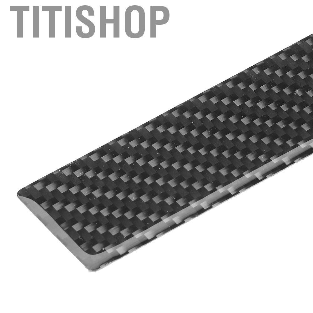 Titishop Qiilu Air Outlet Cover  3Pcs Center Console Vent Frame Carbon Fiber Trim Sticker Fit for CRV 07‑11