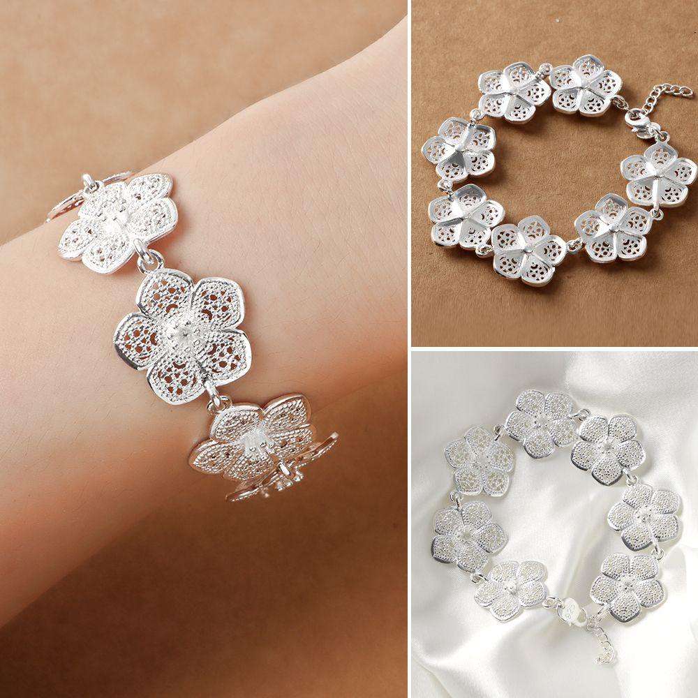 ROSE Vòng Đeo Tay Họa Tiết Hoa Dùng Làm Quà Tặng Đám Cưới