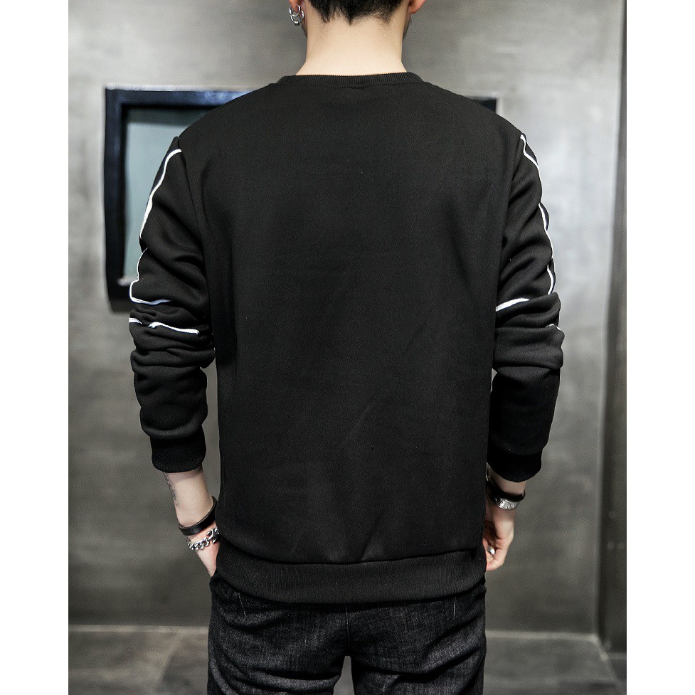 Sweater 💝 𝐅𝐑𝐄𝐄𝐒𝐇𝐈𝐏💝 sweater nam nữ áo thun nam tay dài trơn form rộng unisex nhiều màu dày dặn ấm áp nỉ bông đen trắng | BigBuy360 - bigbuy360.vn