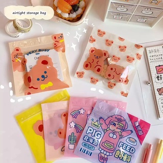 Túi Zip Đựng Bánh Kẹo Hình Trái Tim Dễ Thương