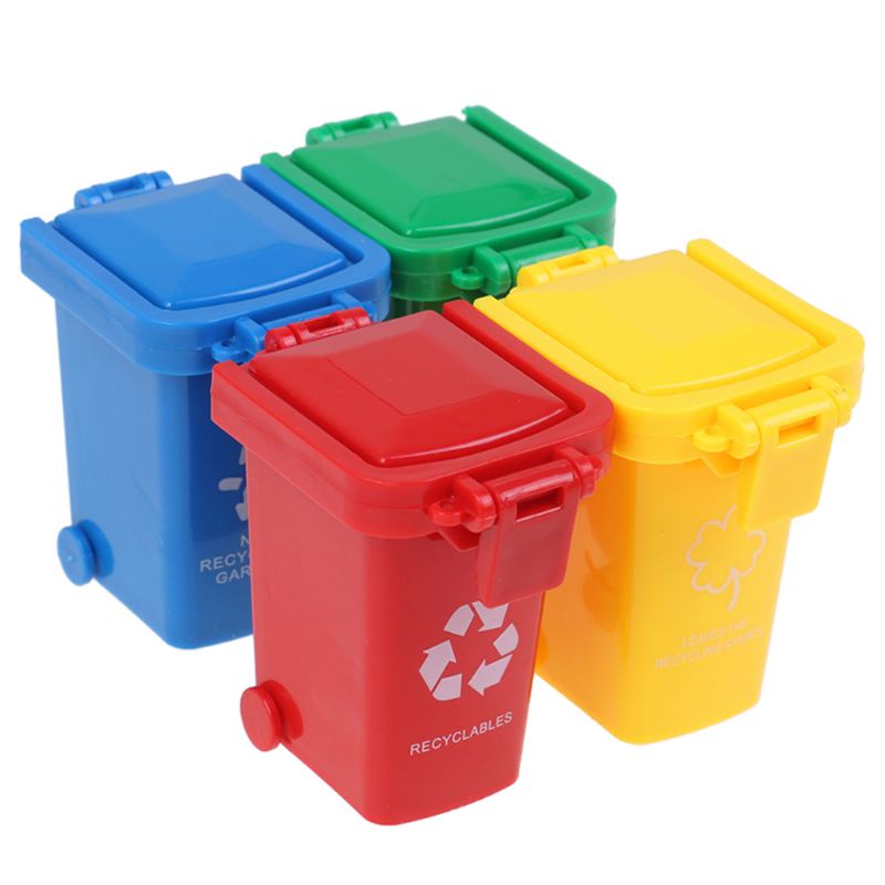 Set 4 Thùng Rác Mini Huấn Luyện Trí Thông Minh Cho Vẹt