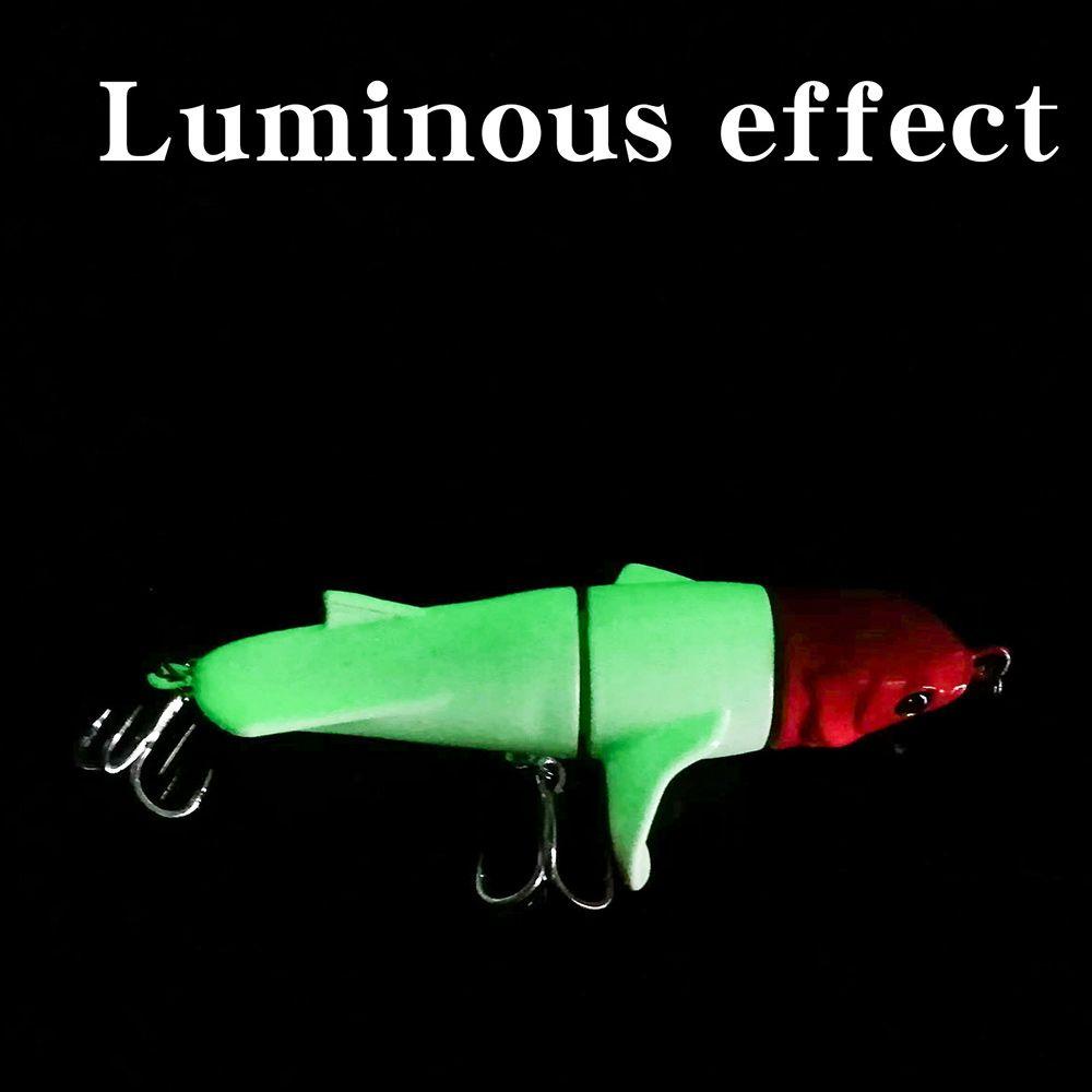 Mồi Câu Cá Giả 3 Đoạn Xoay Được Có Móc Tiện Dụng