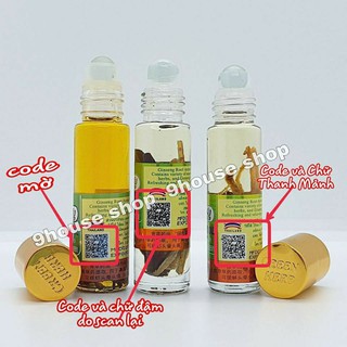 01 chai dầu lăn nhân sâm thái lan 8ml