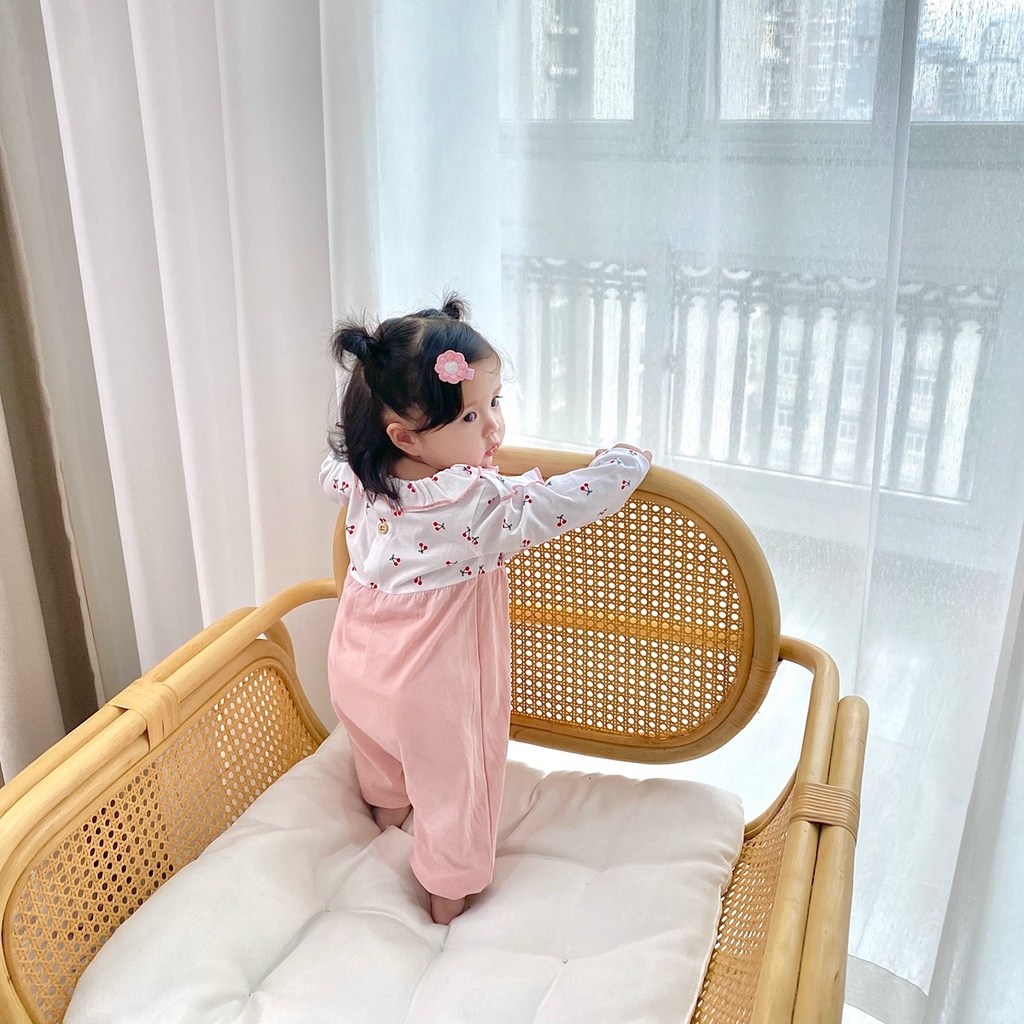 Bộ áo liền quần Sanlutoz tay dài thời trang mùa thu dành cho bé gái