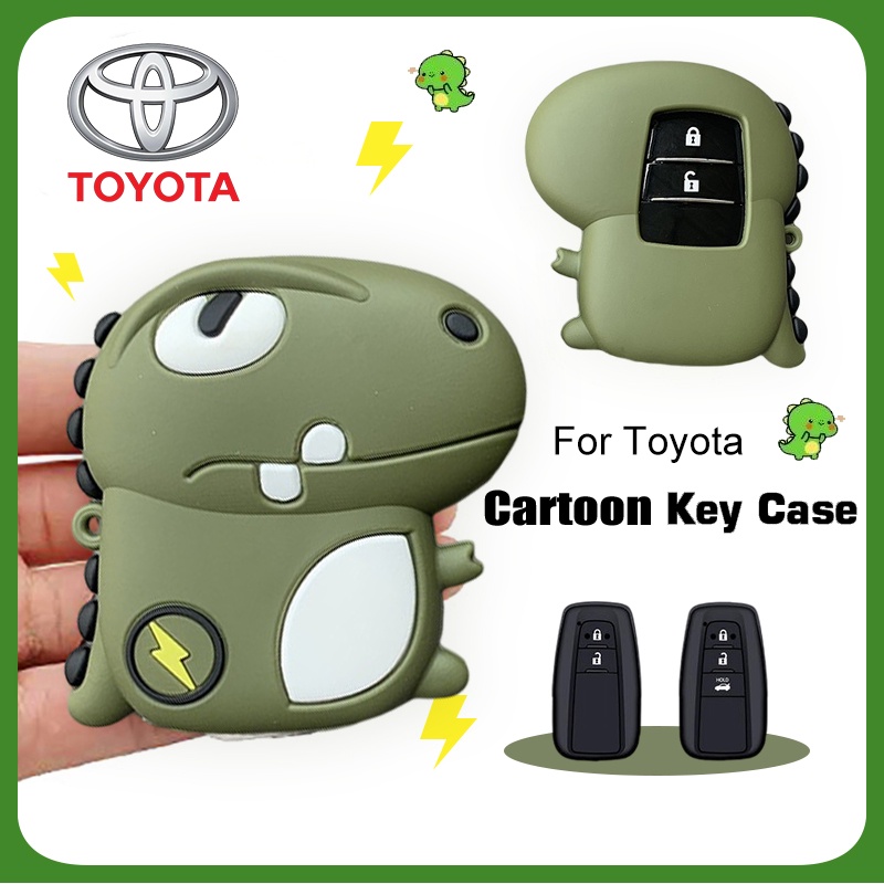 Vỏ bảo vệ chìa khóa xe hơi Toyota Chr Rav4 Auris Avensis Prius Aygo Camry Corolla Land Cruiser 200 Prado Riez cao cấp
