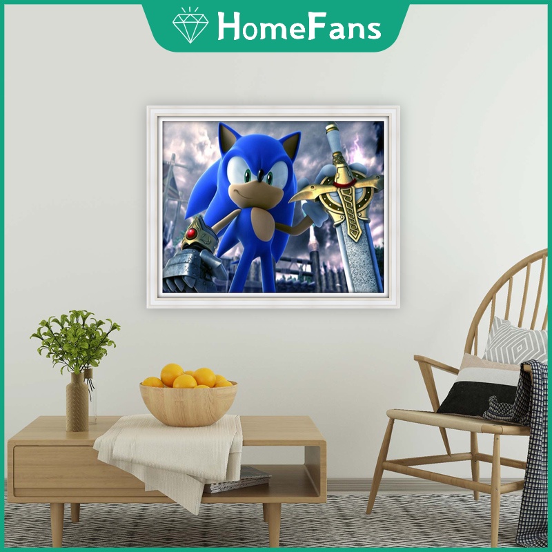 Bộ Tranh Đính Đá 5D Tự Làm Hình Nhím 40x50cm Trang Trí Nhà Cửa