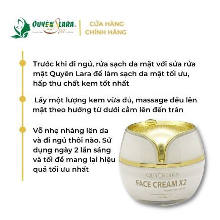 Kem dưỡng trắng da Face Cream X2 QUYÊN LARA