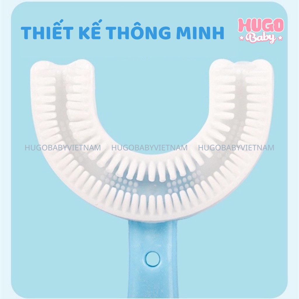 Bàn chải đánh răng chữ U cho bé từ 6 – 12 tuổi siêu mềm - Hugo Baby