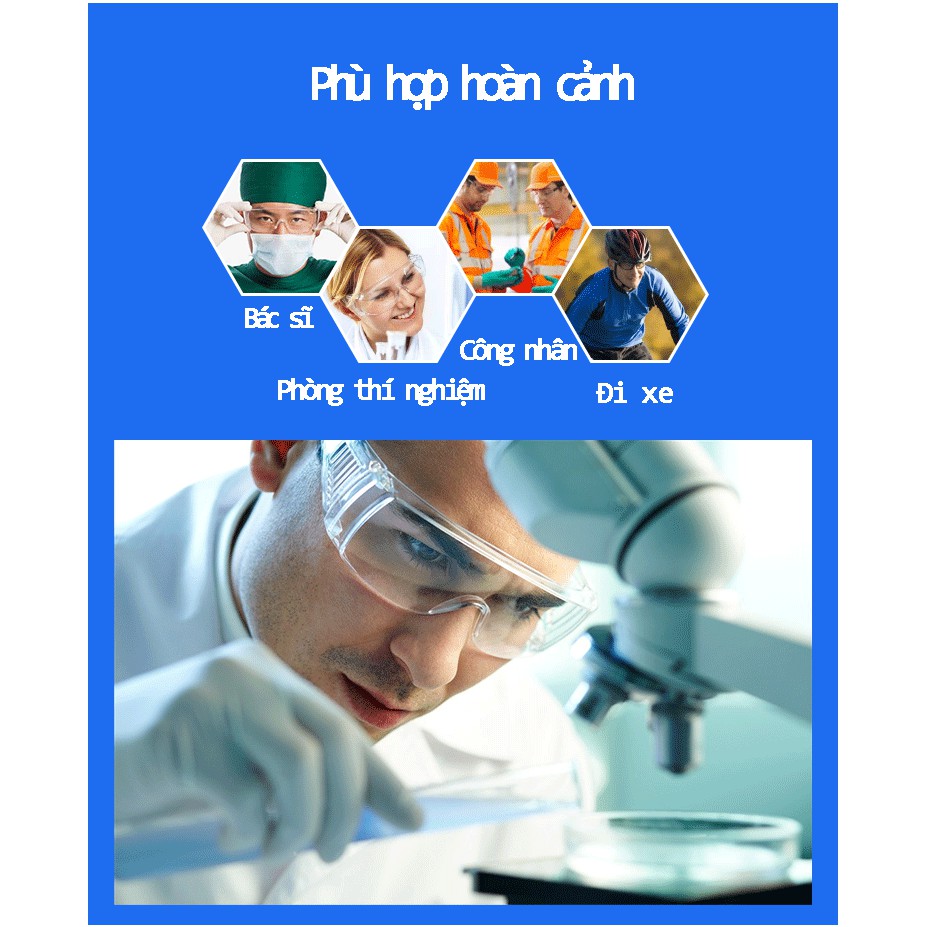 Kính bảo hộ chống bụi - Kính mắt đi đường bảo vệ mắt  chống bụi, chống sương | BigBuy360 - bigbuy360.vn