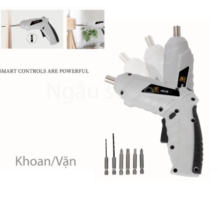 Máy bắn vít 2 chiều mini sạc pin cầm tay siêu nhỏ gọn đầy đủ phụ kiện 47 món dùng sửa máy tính laptop, ti vi, máy giặt