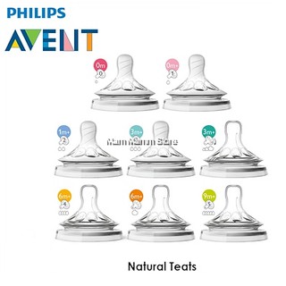 [Chính hãng] Núm ti Philips Avent Natural cổ rộng đủ size