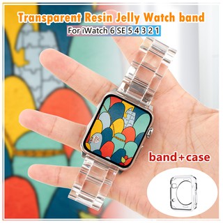 Dây đeo Apple Watch mới nhất cho Iwatch Series 7 6 SE 5 4 3 2 1 Dây đeo Iwatch trong suốt bằng nhựa 41mm 40mm 45mm 44mm