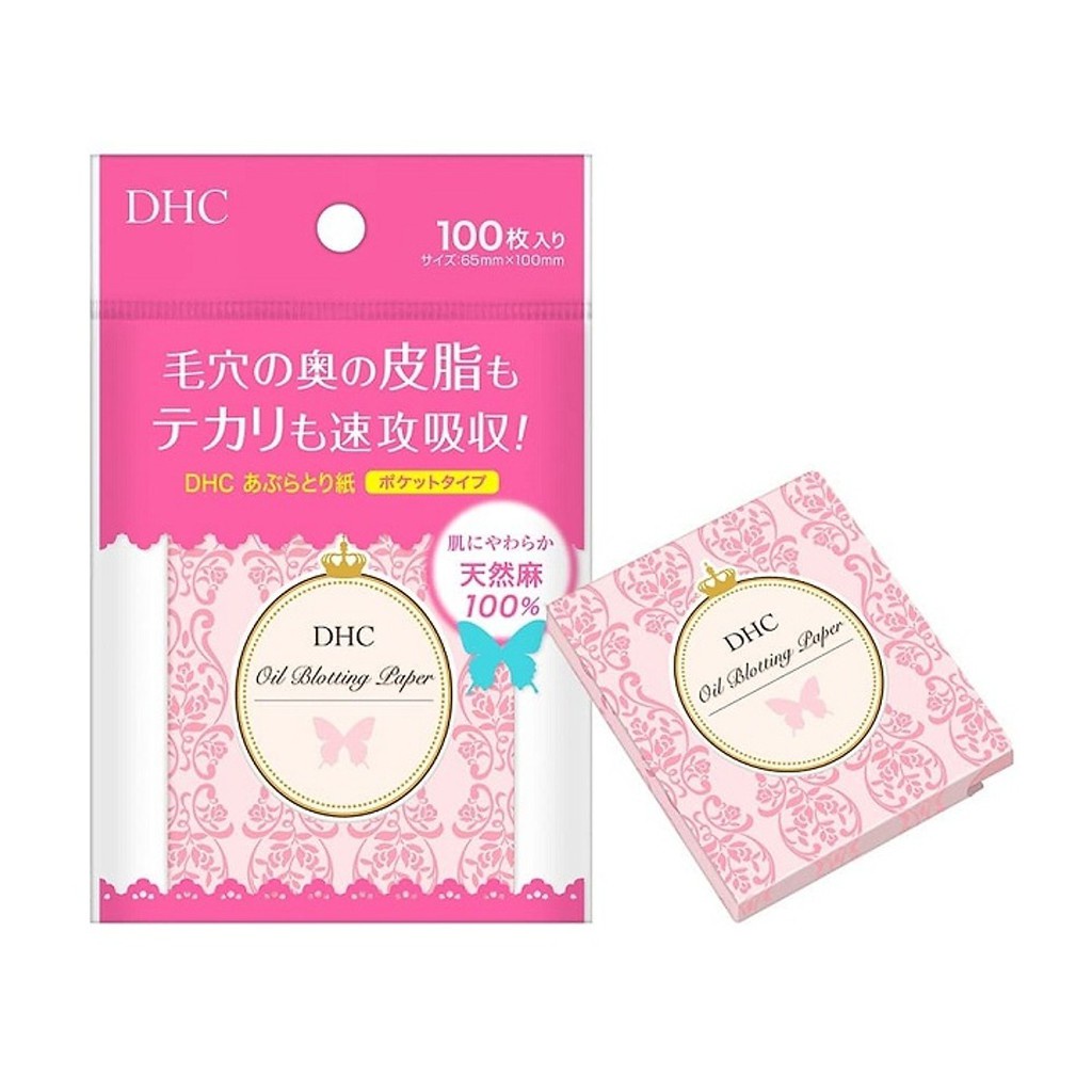 Giấy Thấm Dầu DHC Oil Blotting Paper 100pc thấm hút dầu thừa trên da 100 tờ | BigBuy360 - bigbuy360.vn