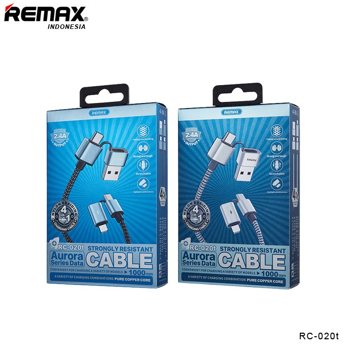 Dây Cáp Sạc Remax Aurora Rc-020t 4 Trong 1