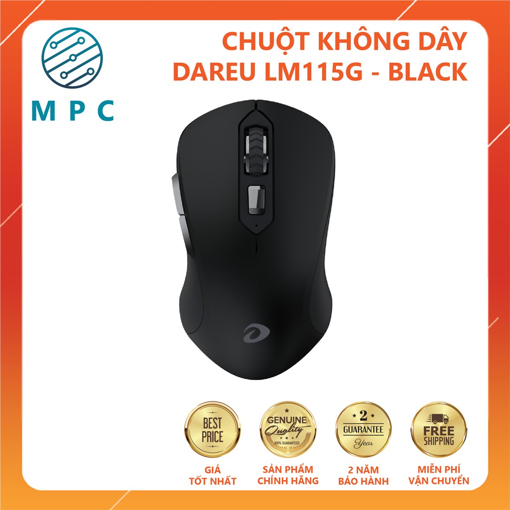 Chuột không dây DAREU LM115G Multi-Color - Chính hãng Mai Hoàng - Bảo hành 24 tháng