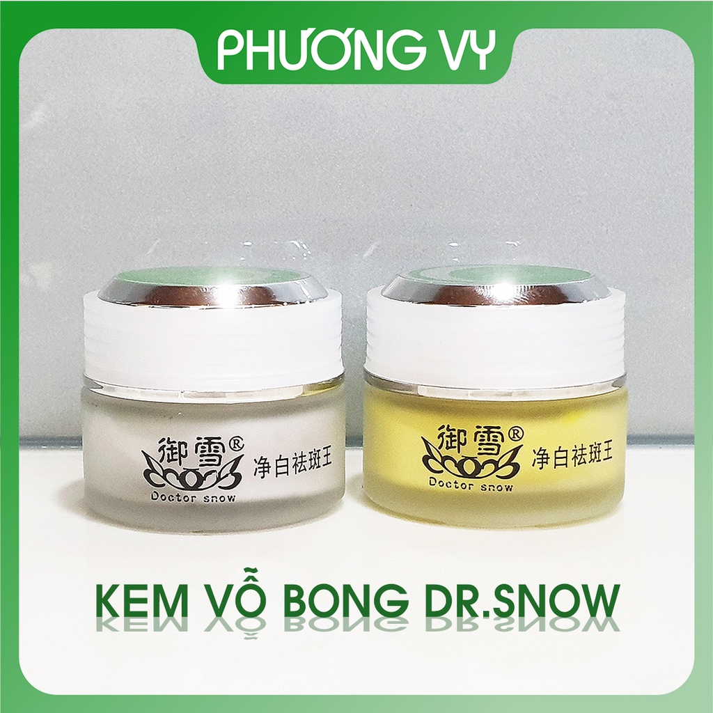 COMBO vỗ bong Dr Snow ngày và đêm, làm mờ nám tàn nhang và dưỡng trắng da, mỹ phẩm Dr snow.