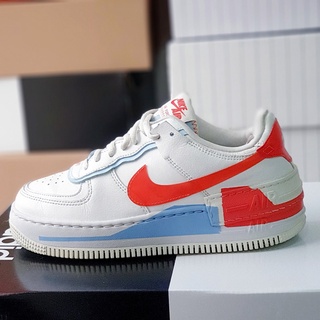 Giày air force 1 shadow se team orange blue, size 38, real 2hand