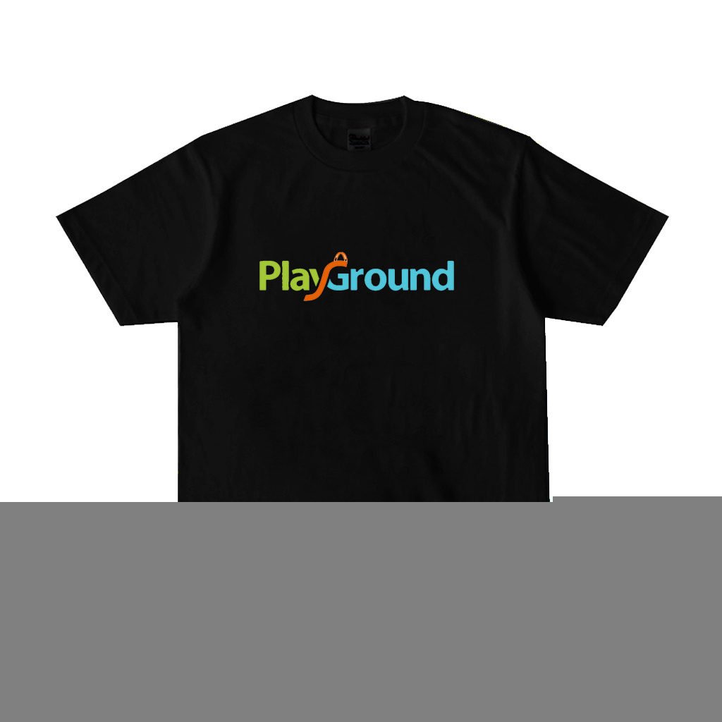 Playground T-Shirt Women Clothing Korean Fashions Round Neck Pattern T-shirts For Womens Unisex Tops