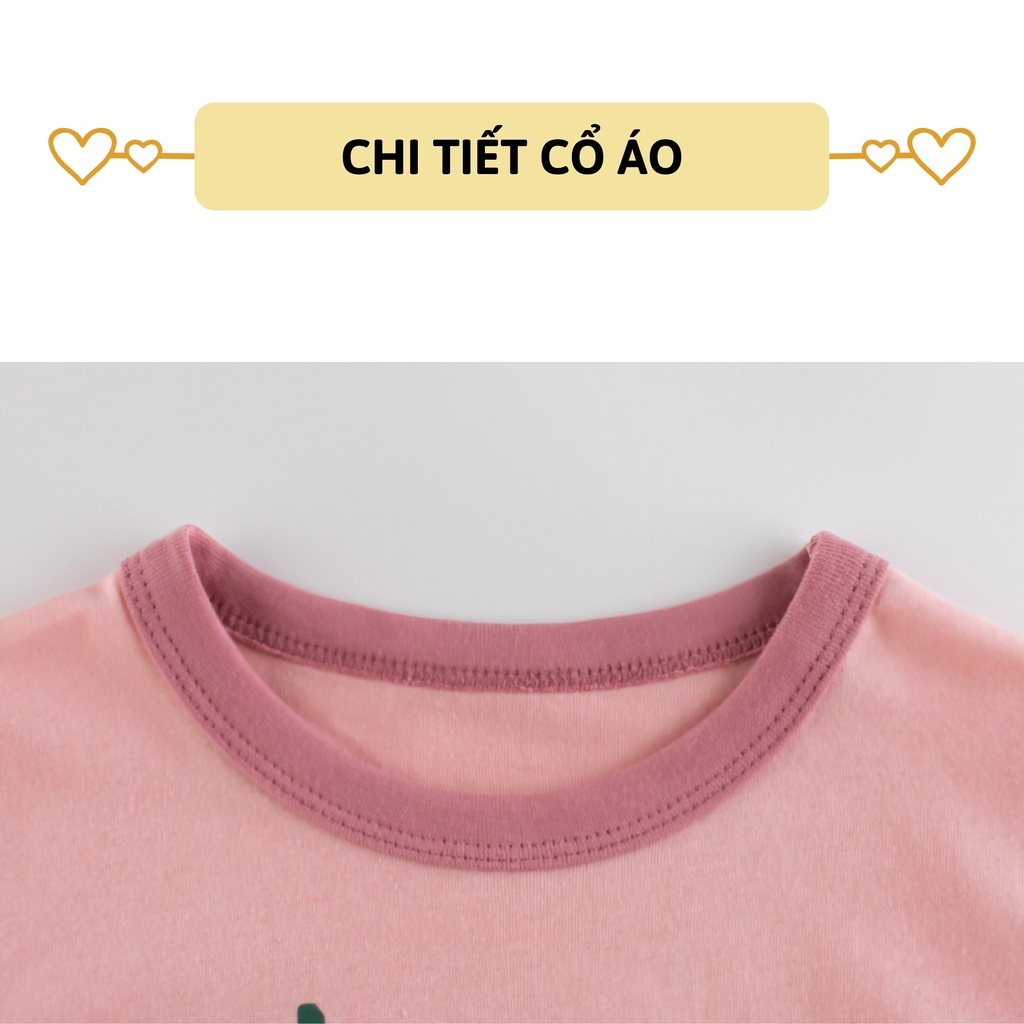 Áo thun bé gái ngắn tay 27Kids 27Home áo cộc nữ 100% Cotton cho trẻ từ 2-10 tuổi GSTS10