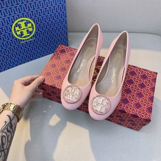 Tory burch giày cao gót 5.5cm mũi tròn thiết kế đơn giản cho nữ