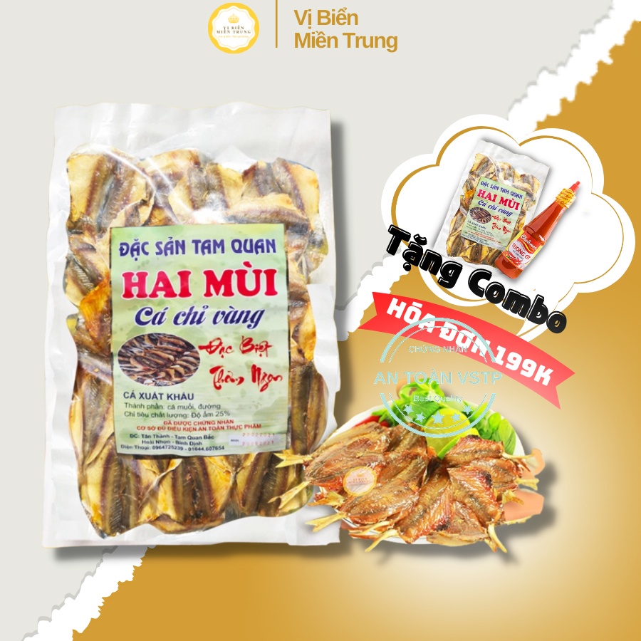 Cá Chỉ Vàng Khô Loại 1 Vị Biển Miền Trung, Cá Khô 1 Nắng 100gr Đẹp Không Mặn Hàng Mới