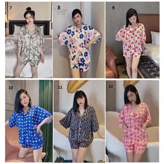 Đồ Bộ Lụa Latin- Tay Cánh Dơi Quần Đùi (Phần 1)