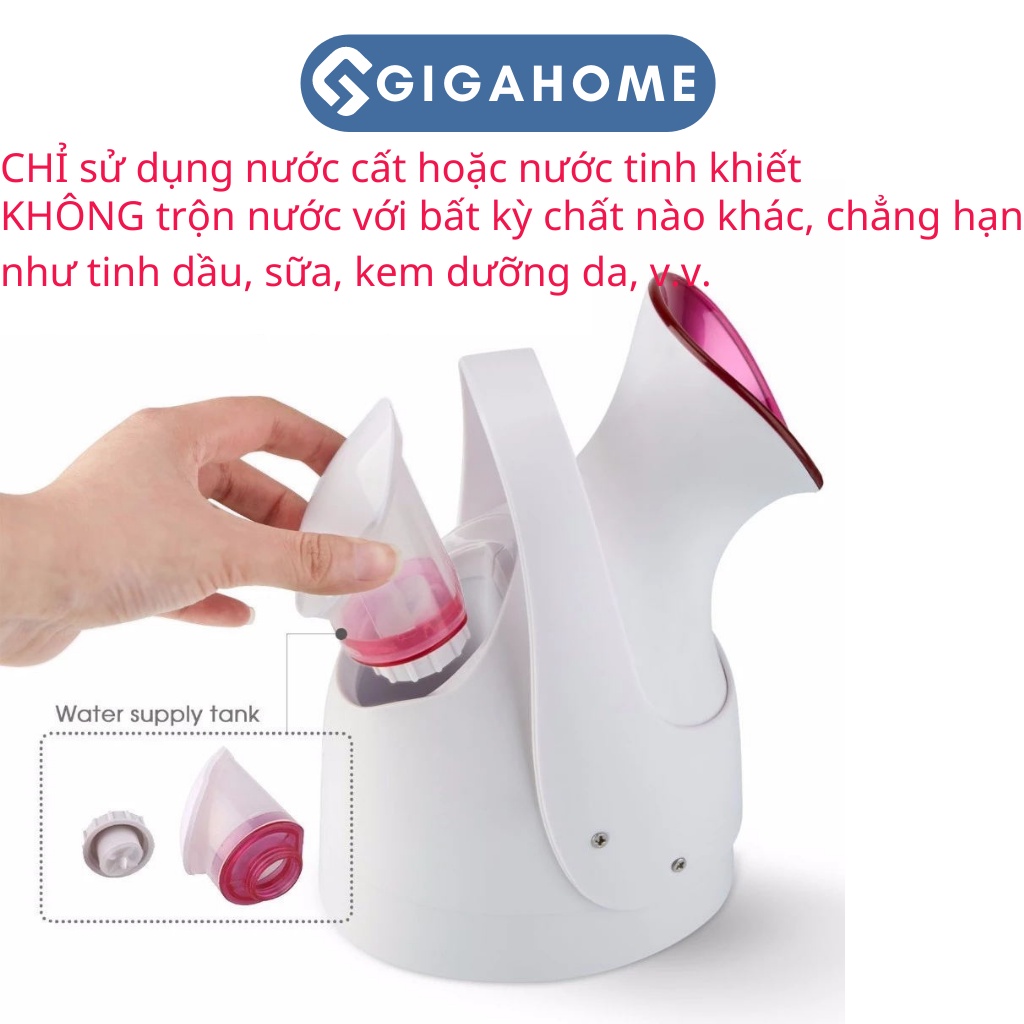 Máy Xông Mặt Bằng Hơi Nước Nano Ion Ấm GIGAHOME Dưỡng Ẩm Và Làm Mềm Da 2298
