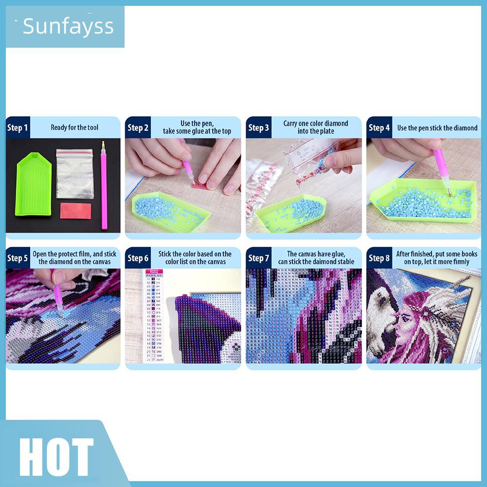 Bộ Tranh Đính Đá 5d Tự Làm Hình Thủy Thủ Mặt Trăng