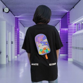 Áo Thun Kem BY BUBBLE GUM STUDIO - Màu Đen