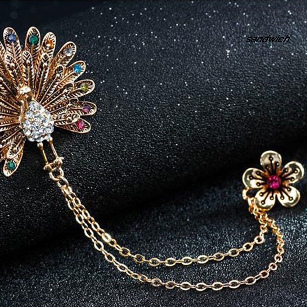 Ghim Cài Áo Hợp Kim Đính Đá Zircon Thời Trang Dành Cho Nữ