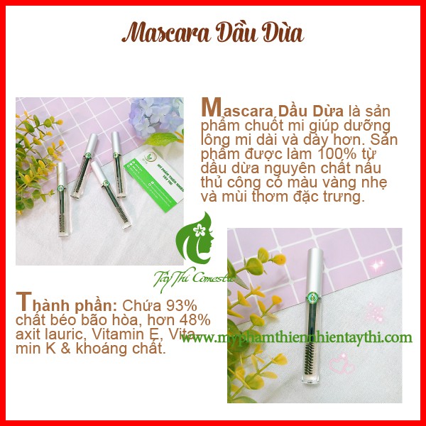 Mascara Dầu Dừa Dưỡng Mi Tây Thi