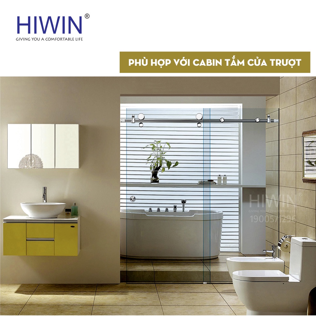 Combo 2 gioăng chắn nước chữ A cho phòng tắm kính Hiwin SP-050