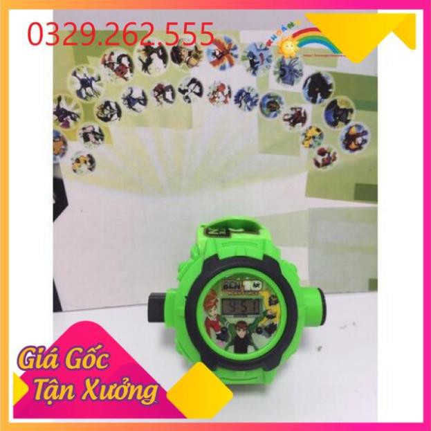 (Sale Khủng)  Đồng hồ Ben 10 chiếu hình nhân vật 3D siêu hot